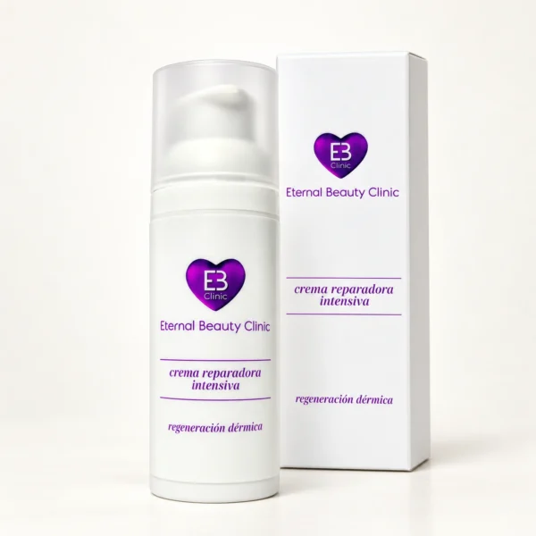 Envase airless de la Crema Reparadora Intensiva de Eternal Beauty Clinic