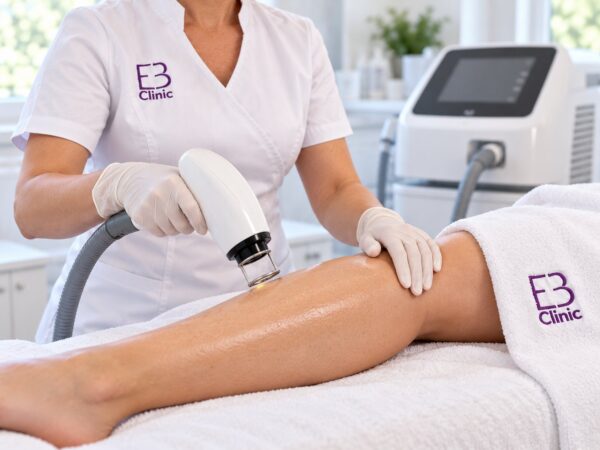 Escena ilustrativa: preparación de una sesión de depilación láser alejandrita en Eternal Beauty Clinic