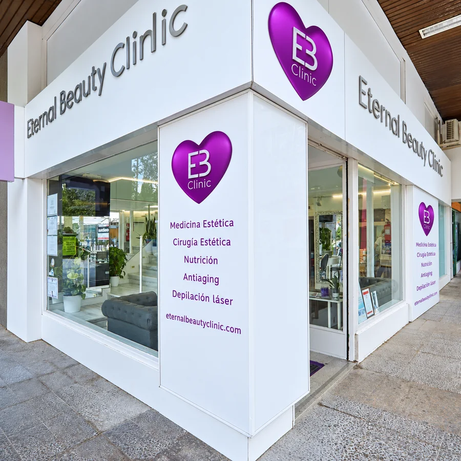Fachada de Eternal Beauty Clinic, centro médico estético en Madrid