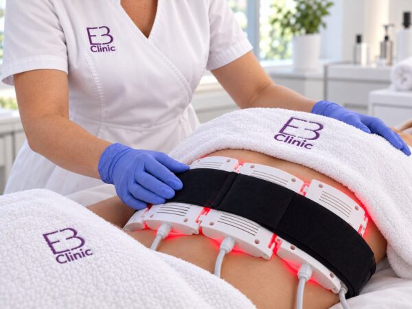 Escena ilustrativa: sesión de lipoláser no invasivo con placas de diodo en Eternal Beauty Clinic