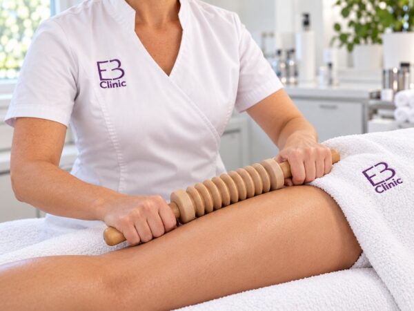 Escena ilustrativa: sesión de maderoterapia en Eternal Beauty Clinic